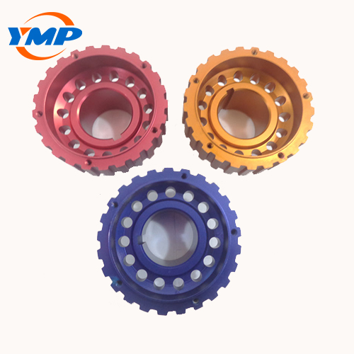 aluminum custom machined car parts with color anodized